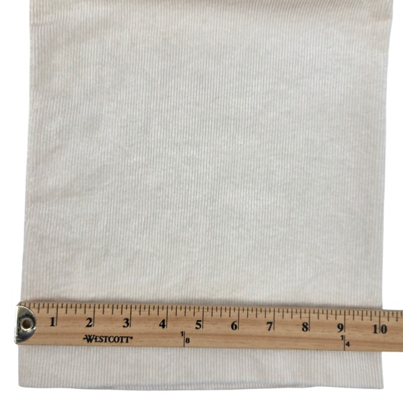 Maeve Anthropologie Colette Wide Leg Corduroy Pants 27 Ivory Cream High Rise - Picture 7 of 8